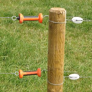 Softgrip poortgreep oranje cord/draad RVS (1)
