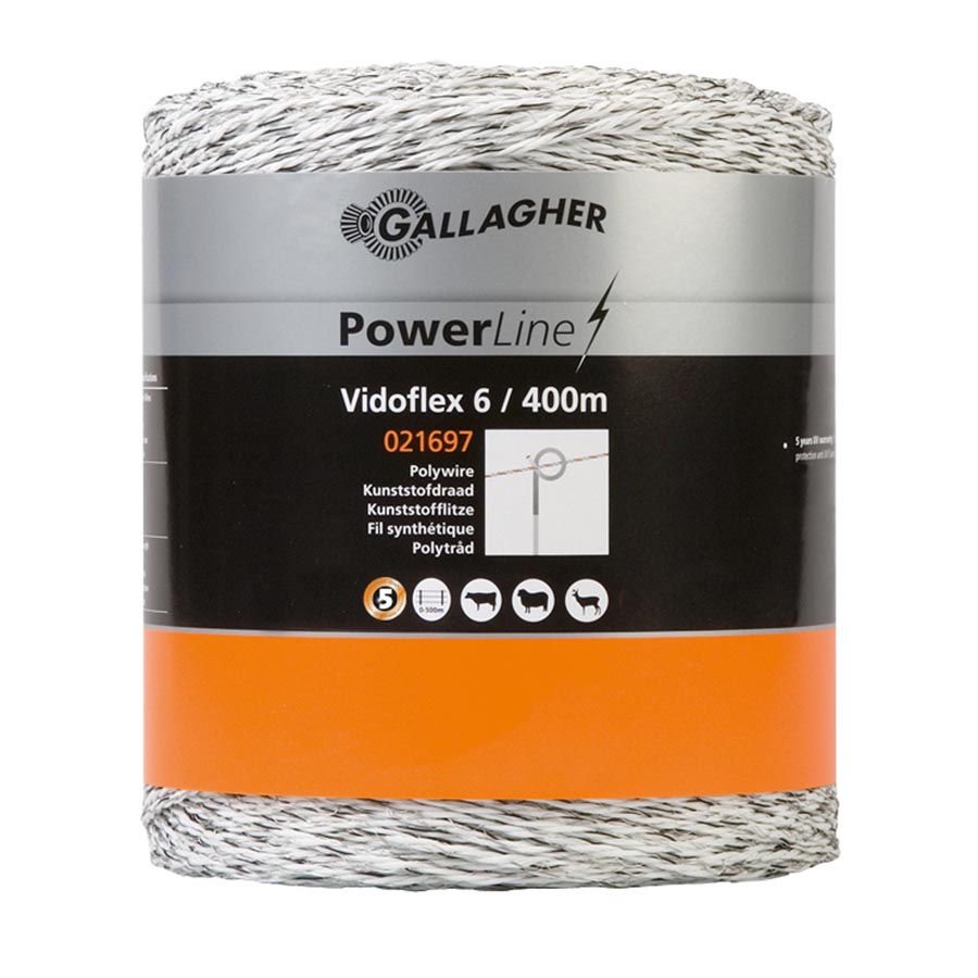 Vidoflex 6 PowerLine wit 400m