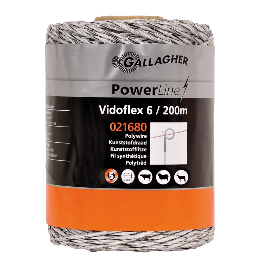 Vidoflex 6 PowerLine wit 200m 