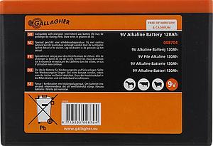 Powerpack Alkaline batterij 9V/120Ah - 160x110x115mm