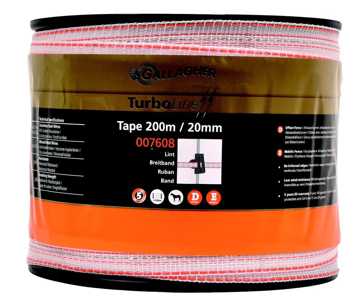 TurboLine lint 20 mm wit 200m 