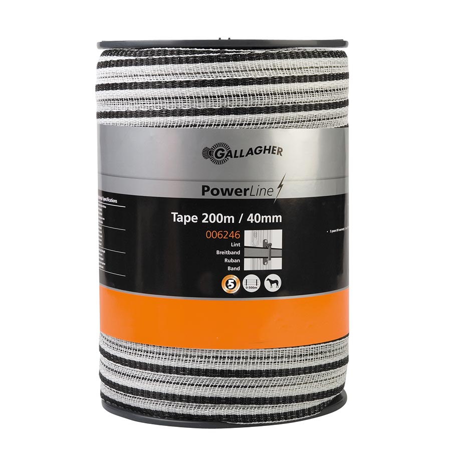 PowerLine lint 40mm wit 200m 