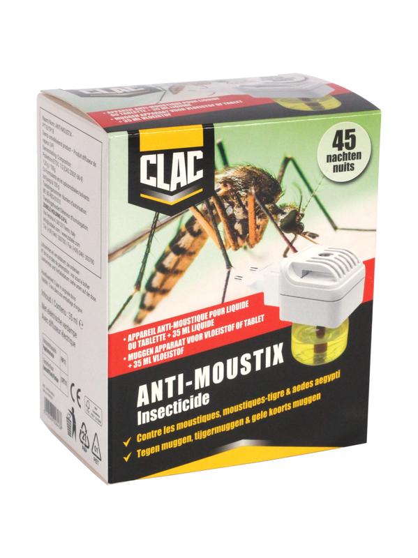 ANTI-MOUSTIX 45 NACHTEN VERDAMPER + 35 ML REFILL